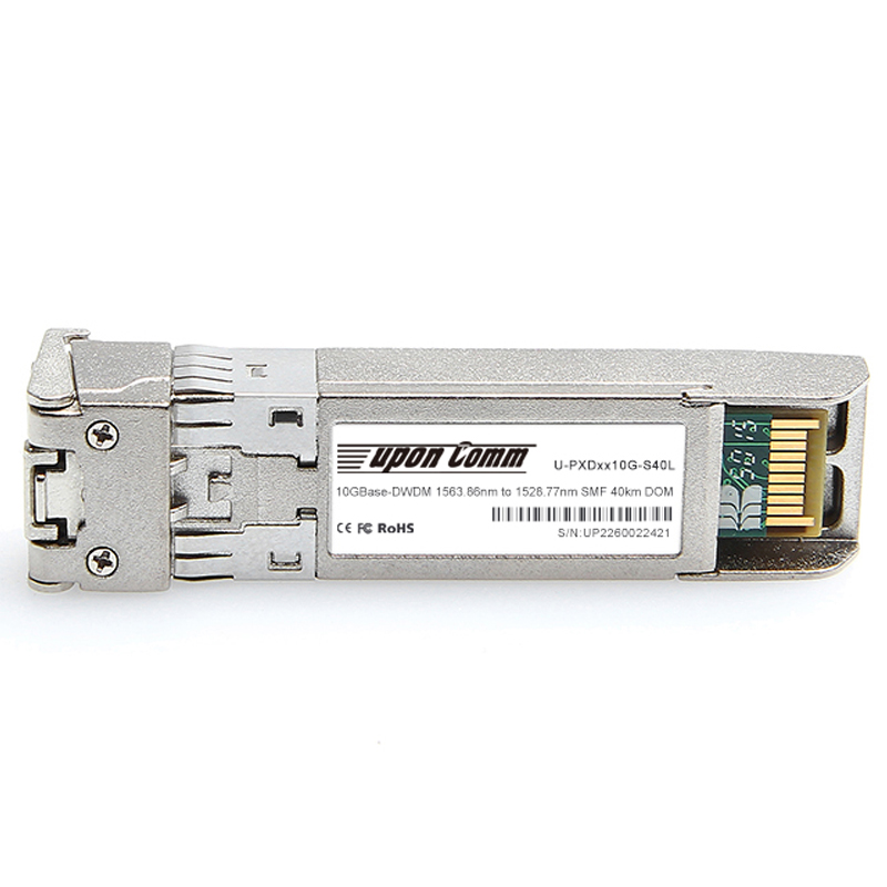 10GBase-DWDM 1563.86nm to 1528.77nm SMF 40km DOM SFP+ Optical Transceiver
